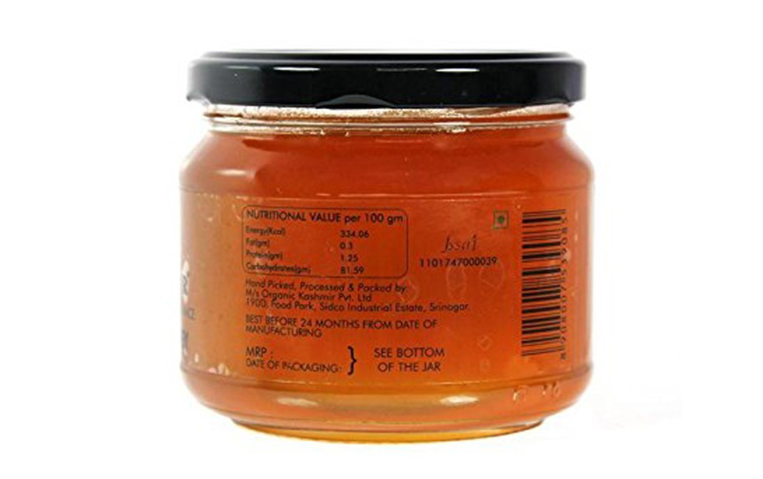 Organic Kashmir Raw Forest Honey    Glass Jar  400 grams